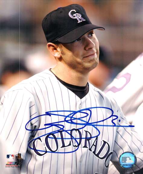AUTOGRAPHED CORY SULLIVAN 8X10 Colorado Rockies Photo