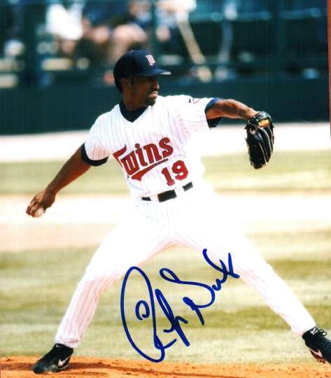 AUTOGRAPHED RICKY BONES -  Minnesota Twins photo