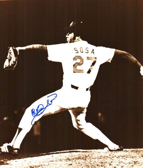 AUTOGRAPHED ELIAS SOSA Los Angeles Dodgers photo