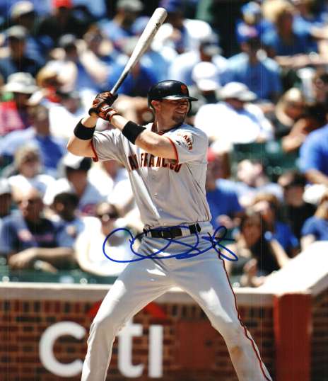 AUTOGRAPHED  CHRIS STEWART  San Francisco Giants Photo