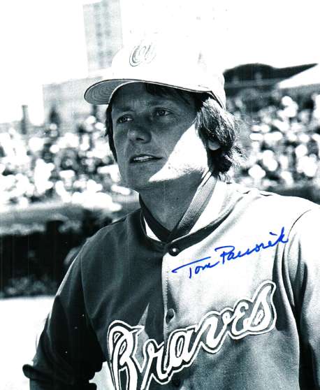 AUTOGRAPHED TOM PACIOREK 8X10 Atlanta Braves photo