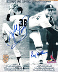 Autographed GAYLORD PERRY & RAY WASHBURN 8X10 photo
