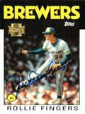 ROLLIE FINGERS Autographed 2001 Topps Archive Card