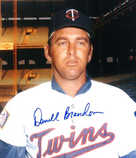 AUTOGRAPHED DARRELL BRANDON -  Minnesota Twins photo
