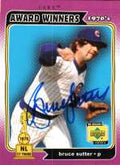 Autographed BRUCE SUTTER UD 1970's Decade Card
