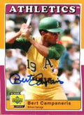 Autographed BERT CAMPANERIS UD 1970's Decade Card