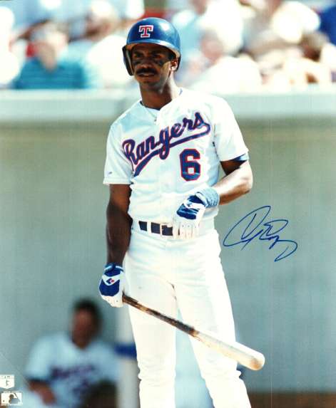 AUTOGRAPHED CECIL ESPY photo  Texas Rangers