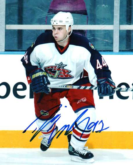 Autographed  ROSTISLAV KLESA Blue Jackets Photo