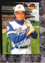 Autographed DARRELL EVANS 2001 TOPPS AMERICAN PIE CARD