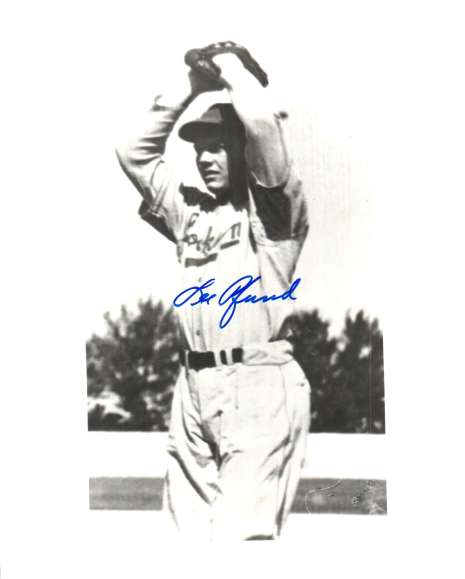 AUTOGRAPHED LEE PFUND 8x10 Brooklyn Dodgers photo