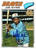 JIM WYNN  Autographed 2001 Topps Archive Card