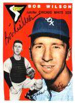 Autographed BOB RED WILSON 1954 Topps Archive card