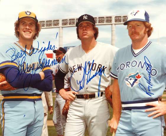 Autographed RICH GOSSAGE, LARY SORENSON & ROY HOWELL 8X10 photo