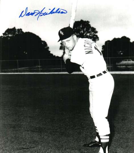 AUTOGRAPHED  photo DAVE NICHOLSON Chicago White Sox