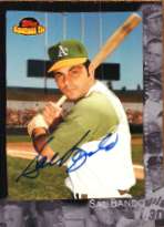 Autographed SAL BANDO 2001 TOPPS AMERICAN PIE CARD