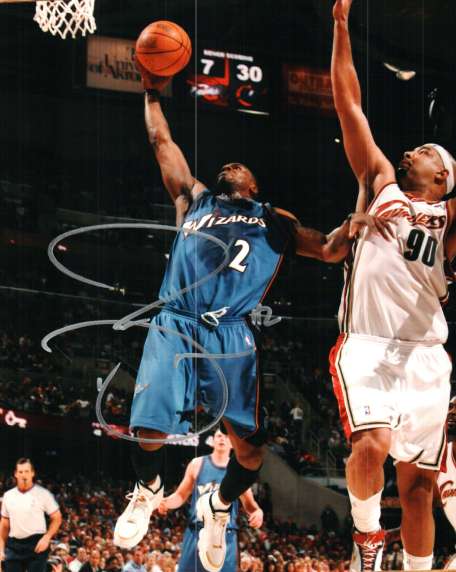 Autographed DESHAWN STEVENSON Washington Wizards Photo