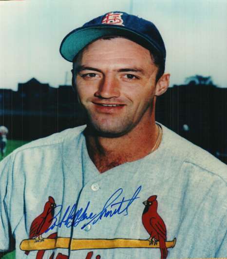 AUTOGRAPHED BOBBY GENE SMITH 8x10 St. Louis Cardinals photo