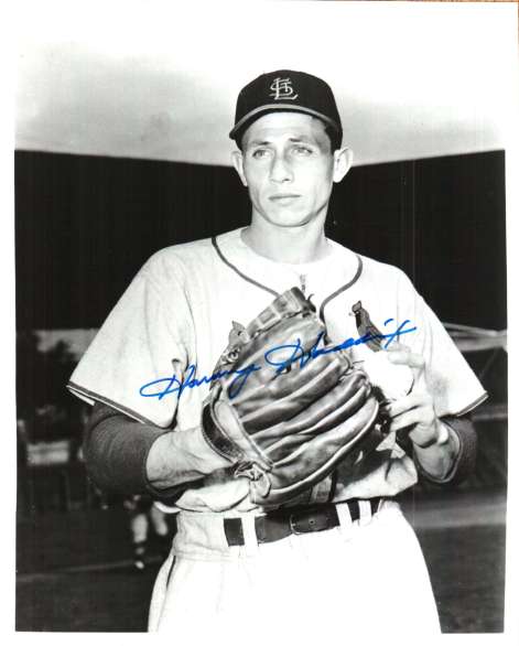 AUTOGRAPHED HARVEY HADDIX St. Louis Cardinals photo