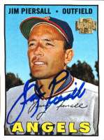 JIMMY PIERSALL Autographed 2001 Topps Archive Card
