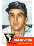 Autographed  JIM RIVERA 1953 Topps Archives Card