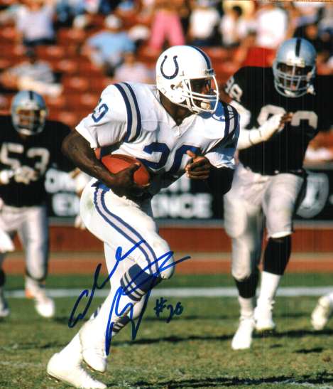Autographed ALBERT BENTLEY INDIANAPOLIS Colts photo