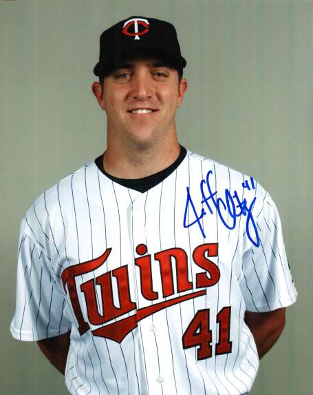 AUTOGRAPHED JEFF CHRISTY -  Minnesota Twins photo