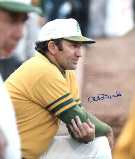 AUTOGRAPHED AL DARK 8X10 Oakland A's Photo