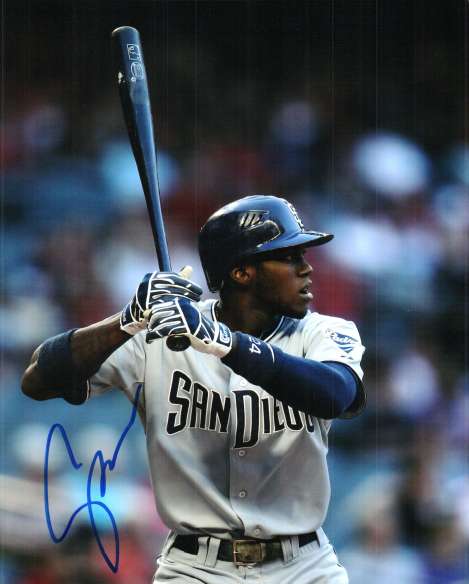 AUTOGRAPHED CAMERON MAYBIN 8X10 San Diego Padres photo