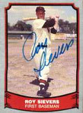 Autographed ROY SIEVERS 1988 Pacific Legends Card #26