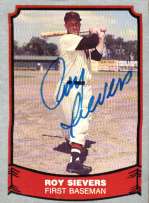 Autographed ROY SIEVERS 1988 Pacific Legends Card #26