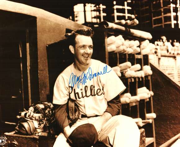 AUTOGRAPHED MAJE MCDONNELL photo  Philadelphia Phillies