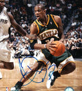 Autographed ANTONIO DANIELS 8x10 Seattle Super Sonics photo