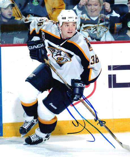 Autographed VERN FIDDLER Nashville Predators photo