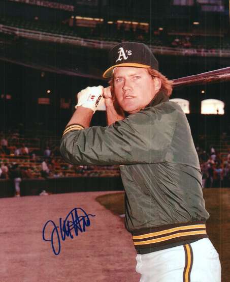 AUTOGRAPHED JAY HOWELL 8X10 Oakland A's Photo