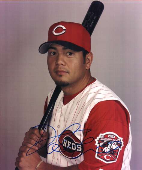 AUTOGRAPHED  photo DANE SARDINHA Cincinnati Reds