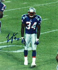 AUTOGRAPHED TEBUCKY JONES 8x10 New England Patriots photo