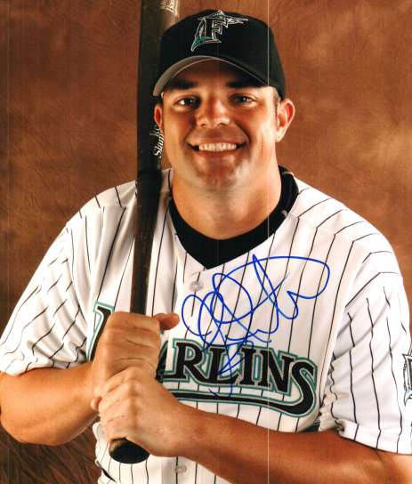 AUTOGRAPHED 8X10 photo JASON STOKES Florida Marlins
