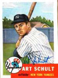 Autographed ART SCHULT 1953 Topps Archives Card