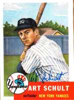 Autographed ART SCHULT 1953 Topps Archives Card