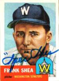Autographed  FRANK SHEA 1953 Topps Archives Card