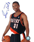 Autographed  SEBASTIAN TELFAIR Portland Trail Blazers Photo