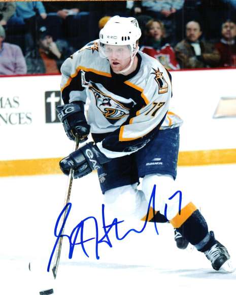 Autographed SCOTT HARTNELL 8X10 Nashville Predators photo