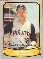 Signed  BILL VIRDON Pacific Legends Card