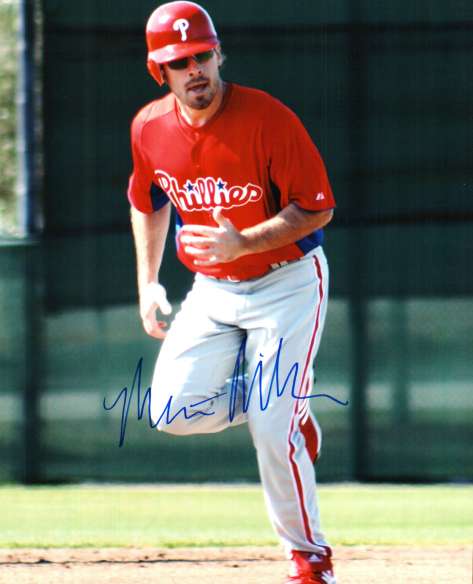 AUTOGRAPHED MATT MILLER photo  Philadelphia Phillies