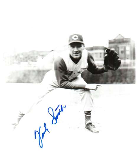 AUTOGRAPHED  photo FRANK SMITH Cincinnati Reds
