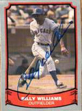 Autographed BILLY WILLIAMS Chicago Cubs 1988 Pacific Legends Card
