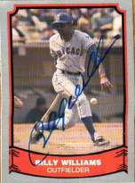 Autographed BILLY WILLIAMS Chicago Cubs 1988 Pacific Legends Card