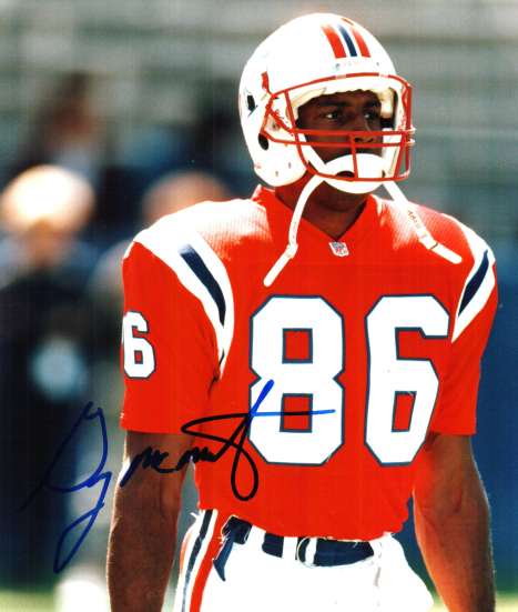 AUTOGRAPHED GREG MCMURTRY New England Patriots photo