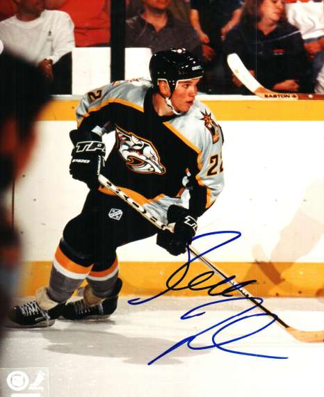 Autographed GREG JOHNSON Nashville Predators photo