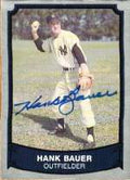 Autographed HANK BAUER 1989 Pacific Legends Card
